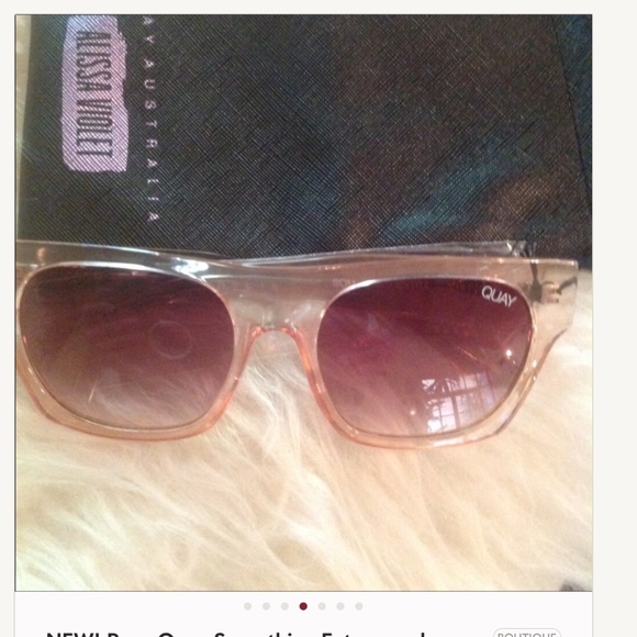 New! Quay something extra Pink champagne sunnies main image 4